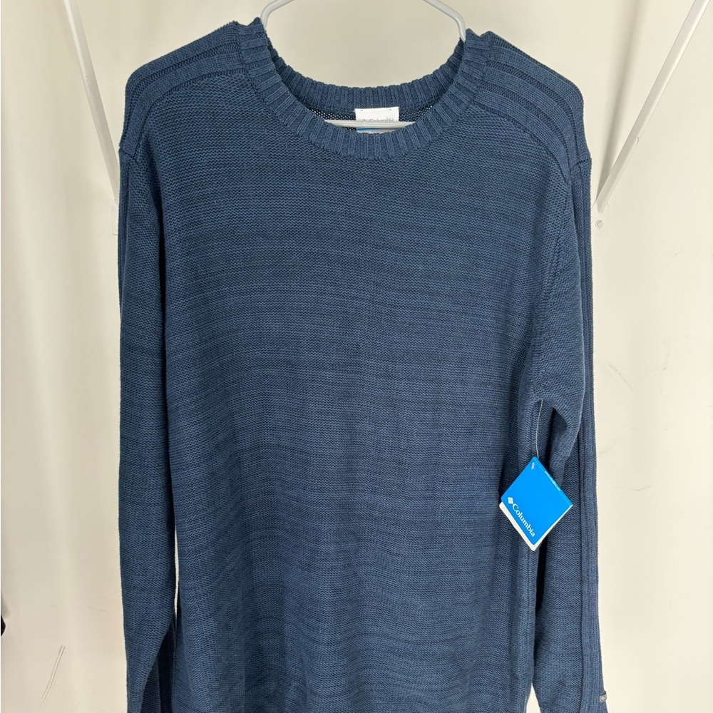 Blue Columbia sweater, size large